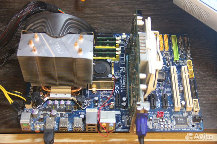 Комплект gigabyte xeon E5472 8 озу