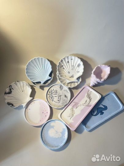 Гипсовая подставка, ваза,декор для дома, подарок