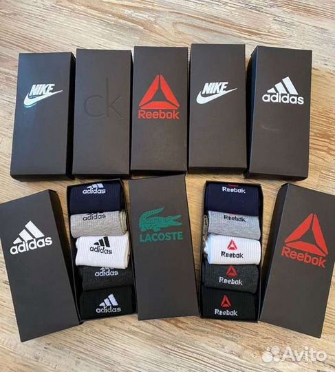 Носки комплект Nike, Adidas и другие