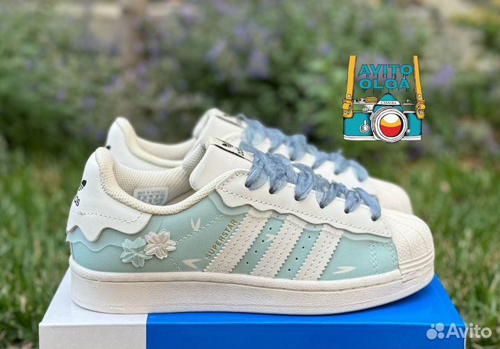 Adidas Superstar cappuccino blue