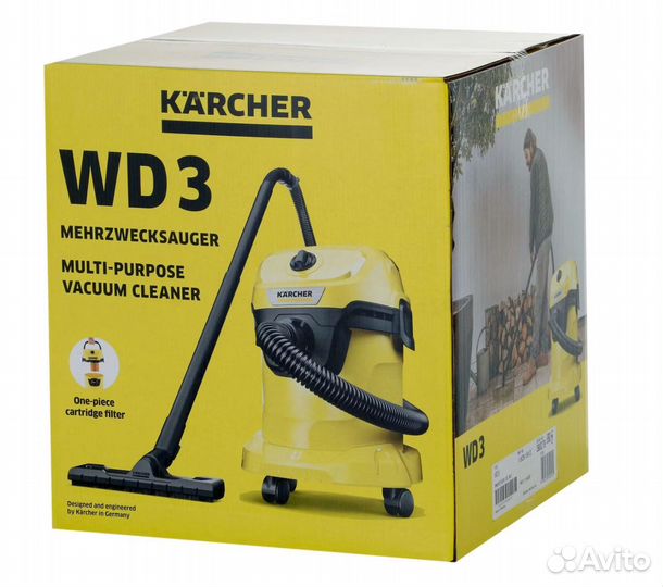 Пылесос Karcher WD 3 V-15/4/20 - новый на гарантии