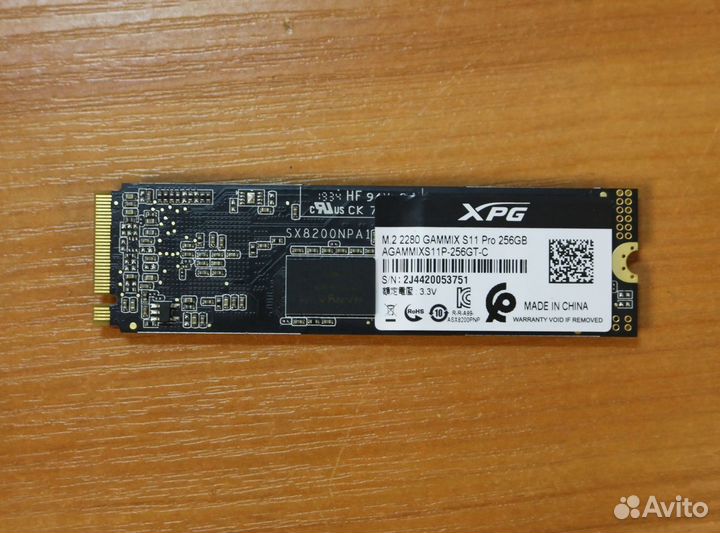 SSD 256 Гб A-Data XPG Gammix S11 Pro M.2 2280 NVMe