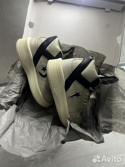 Rick owens x converse turbowpn white/black