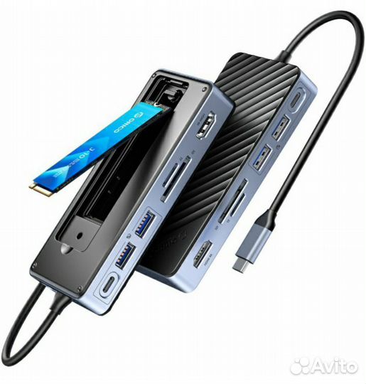 Orico внешний корпус для ссд NVMe + SATA HUB 8-в-1