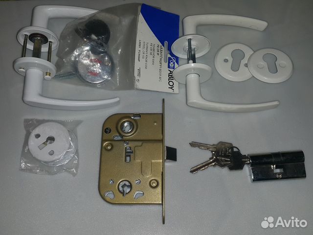 Защелка дверная, ручки, цилиндровый механизм