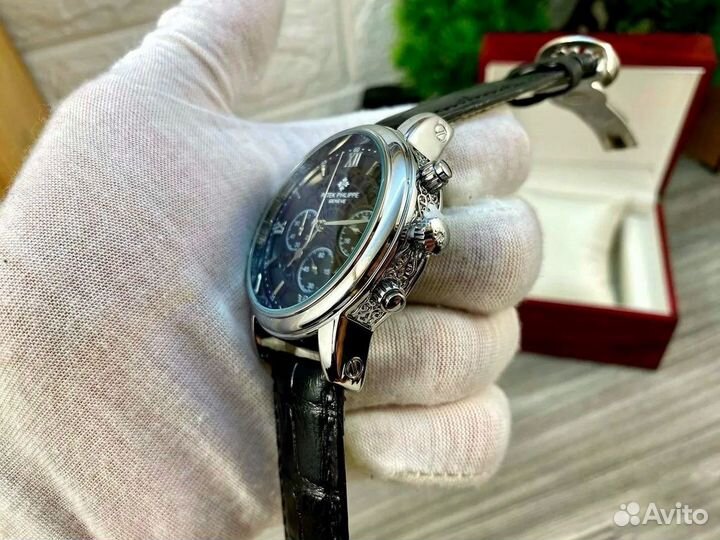 Часы Patek Philippe (Всё активно) ремешок кожа