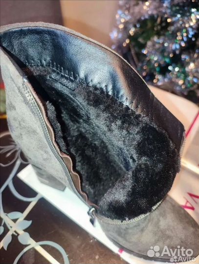 Ботильоны зимние, новые 37 размер