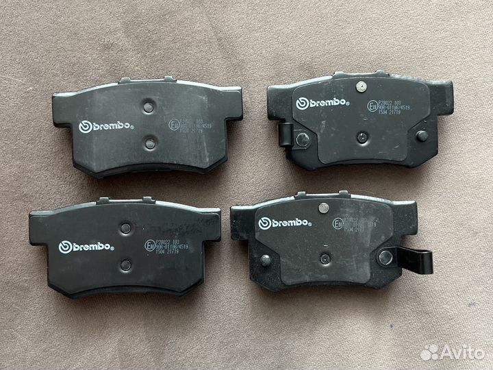 Тормозные колодки на Авто honda