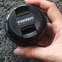 Объектив yongnuo 50mm f1 8 canon