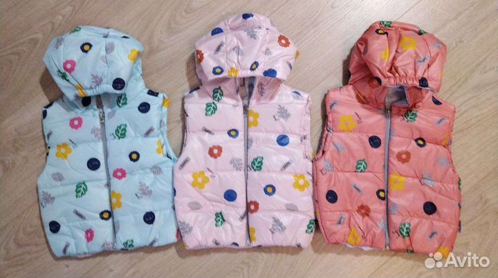Жилетка для девочки 3-4-5-6-7-8 лет