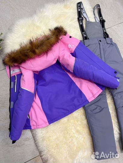 Зимний костюм для девочки 110