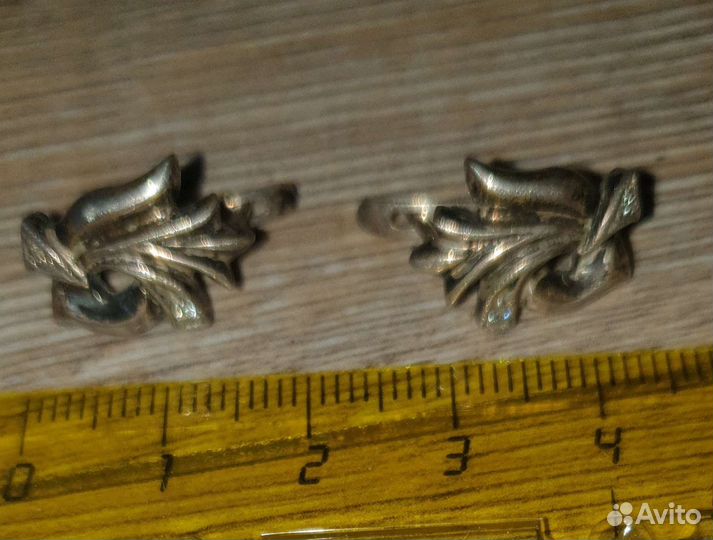 Серебряные серьги СССР