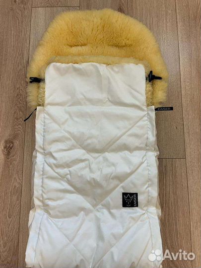 Меховой конверт в коляску овчина kaiser