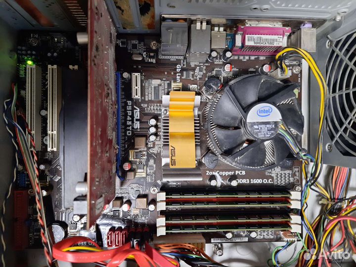 Материнская плата Asus P5P43TD с процессором Q9650