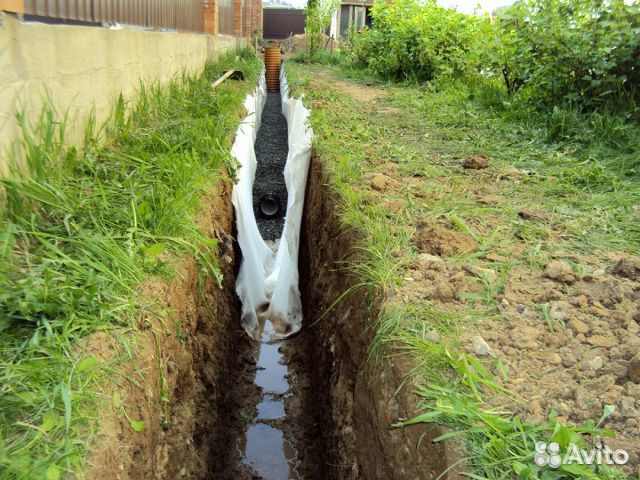 Дренаж участка под ключ