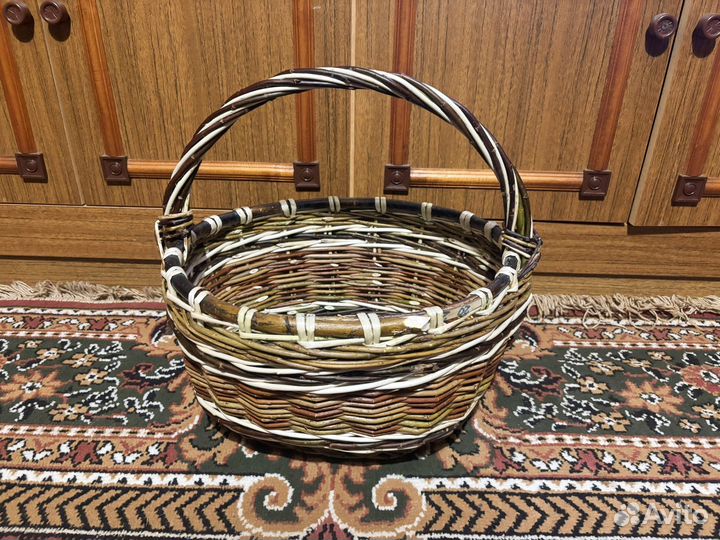 Корзина плетеная для грибов