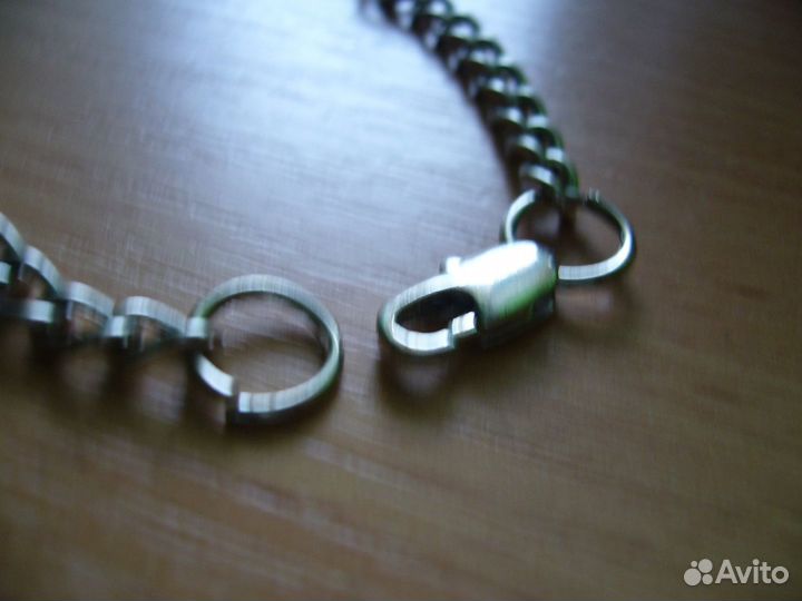 Цепочка металлическая с замочком 23см, сплав