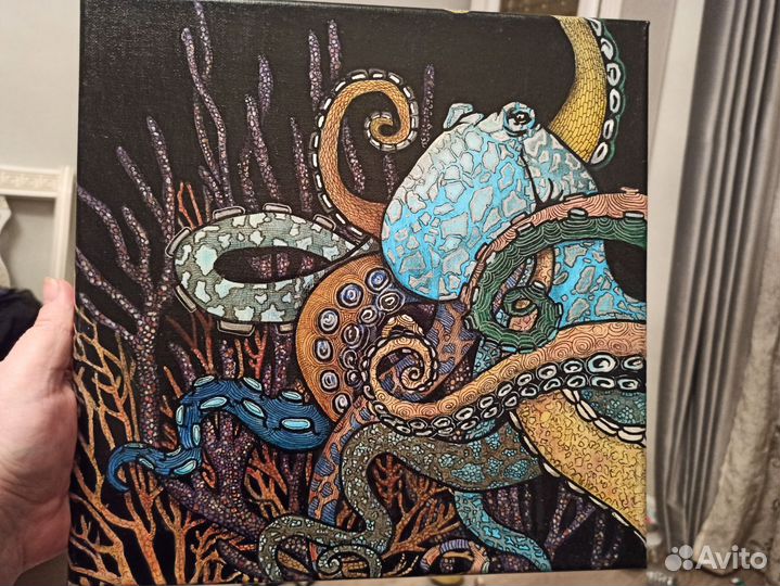 Интерьерная картина, холст 30Х30, х