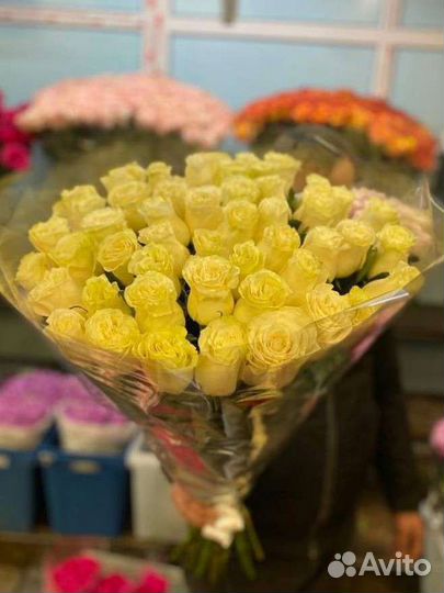 Букет 101 роза Россия цветы доставка Москва Люберц