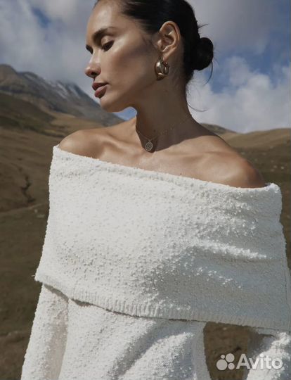 Платье вязанное 46