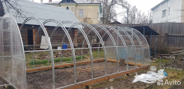 Теплица арочная 3х6 шаг 0,65 с установкой