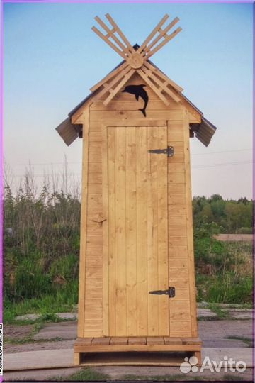 Уличный туалет деревянный TUL