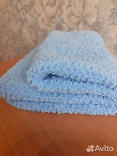 Плед вязанный спицами