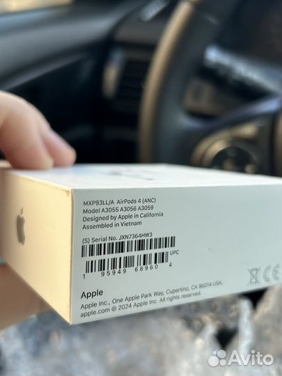 AirPods 4 с шумоподавлением (anc)