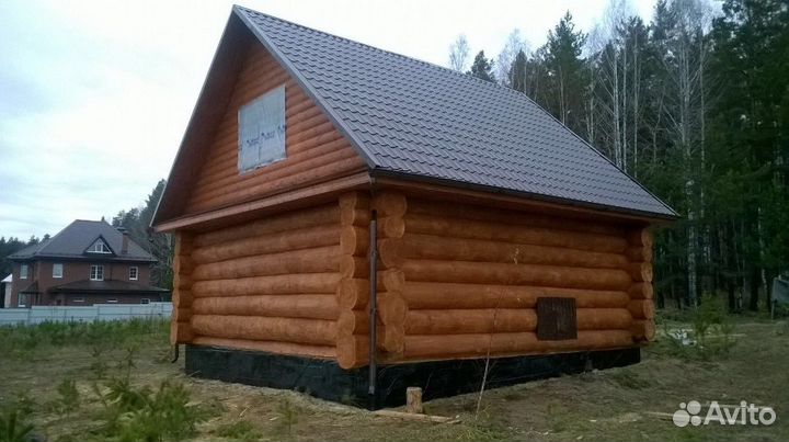 Продам сруб 7-9м рубленый фронтоны