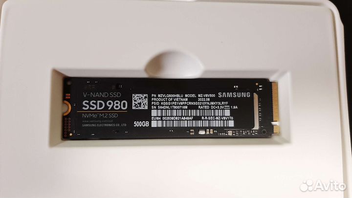 Твердотельный накопитель M.2 Samsung SSD 980