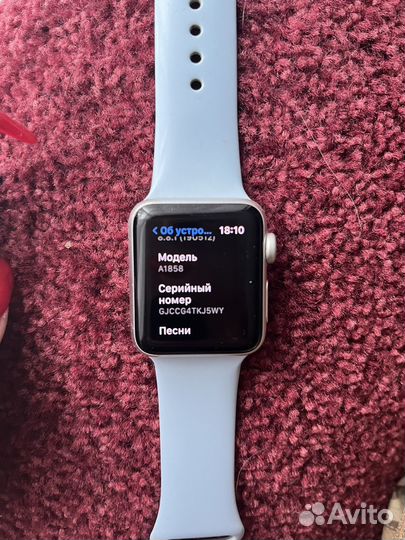 Часы apple watch 3 38 mm
