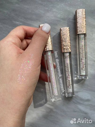 Жидкие тени для глаз с глиттером/блестками ushas