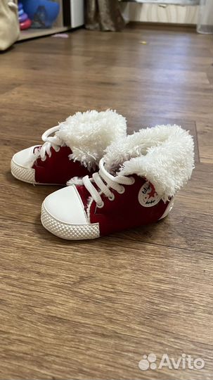 Пинетки новогодние кеды для малыша