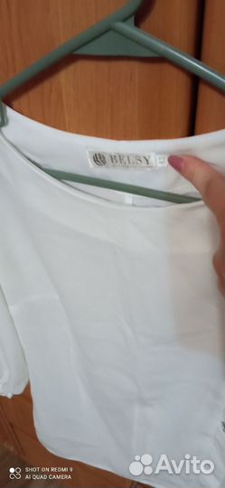 Блузка белая женская 42