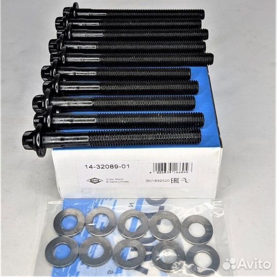 Болты ГБЦ renault K7J, K7M