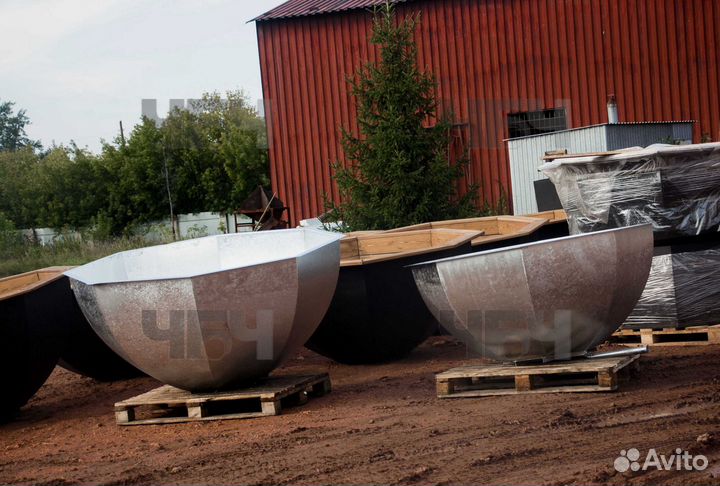 Банный чан на дровах. Купель