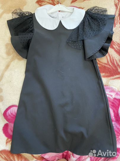 Школьная форма для девочки 134-150 черно-белая