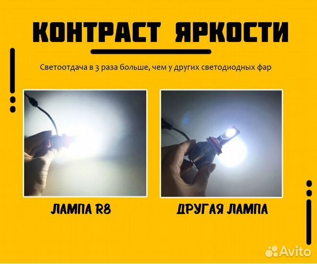 LED лампы R8, 100W, 20000 Lumen, 6000K