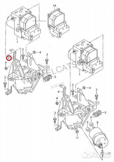 Кронштейн блока ABS Passat B5 Audi A4 B5 A6 C5