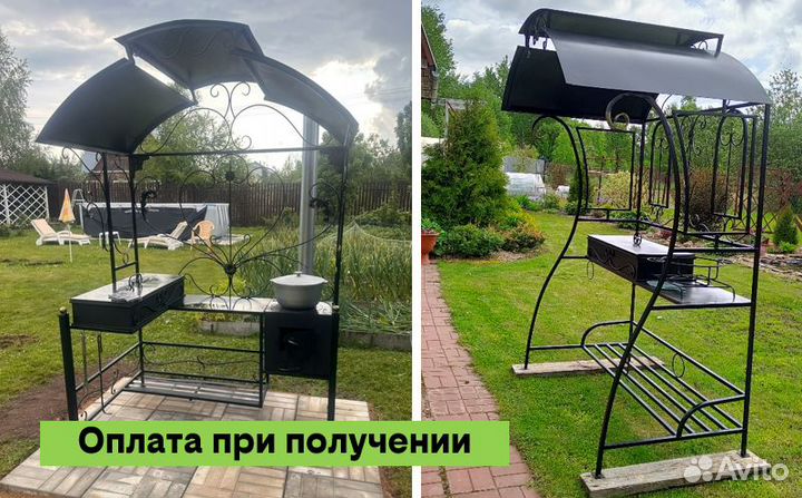 Мангал беседка казан