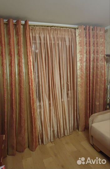 Шторы с гардиной