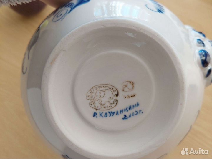 Гжельская посуда+ подарок к чайнику