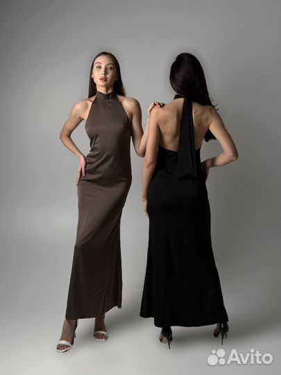 Платье с открытой спиной