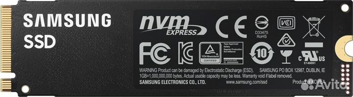 Внешний жёсткий диск (SSD) Samsung MZ-V8P1T0CW