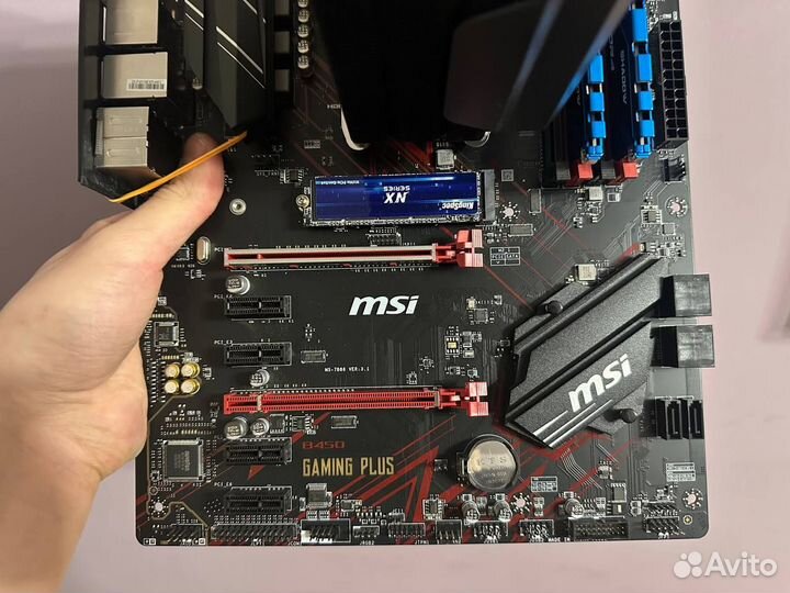 Игровой комплект Ryzen 5 5500 + B450 + DDR4 16GB