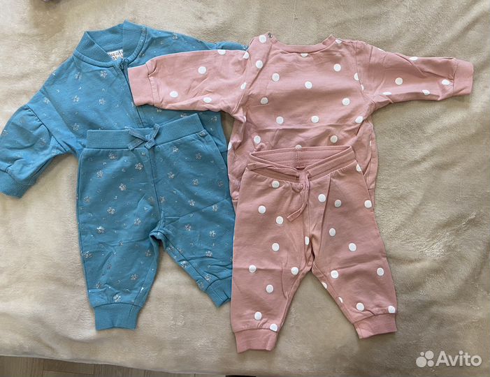 Вещи пакетом на девочку 68 рост H&M, mjolk