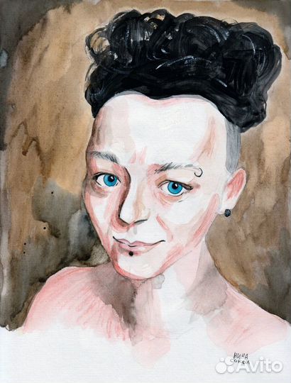 Портрет акварелью, маслом или карандашами по фото