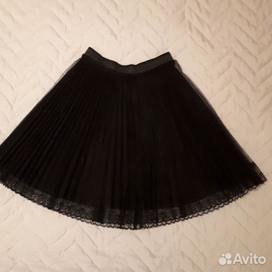 Юбка плиссерованная черная