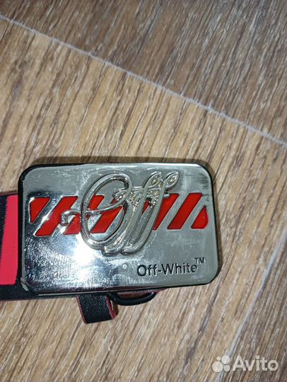 Пояс Off white чёрно-красный новый