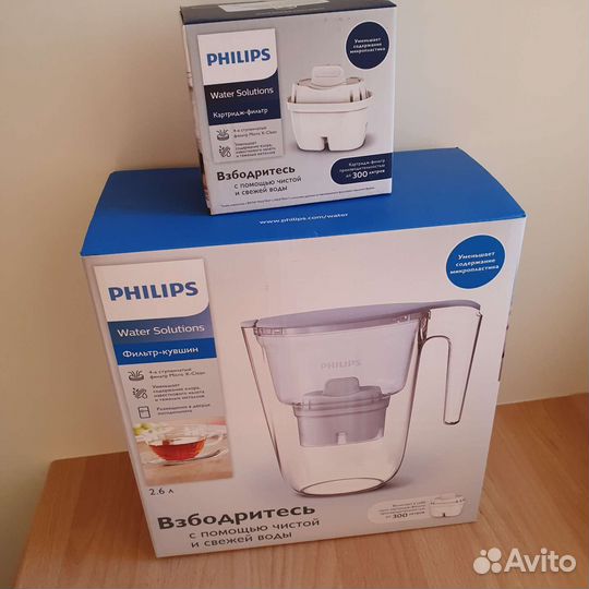 Фильтр для воды Philips + доп картридж